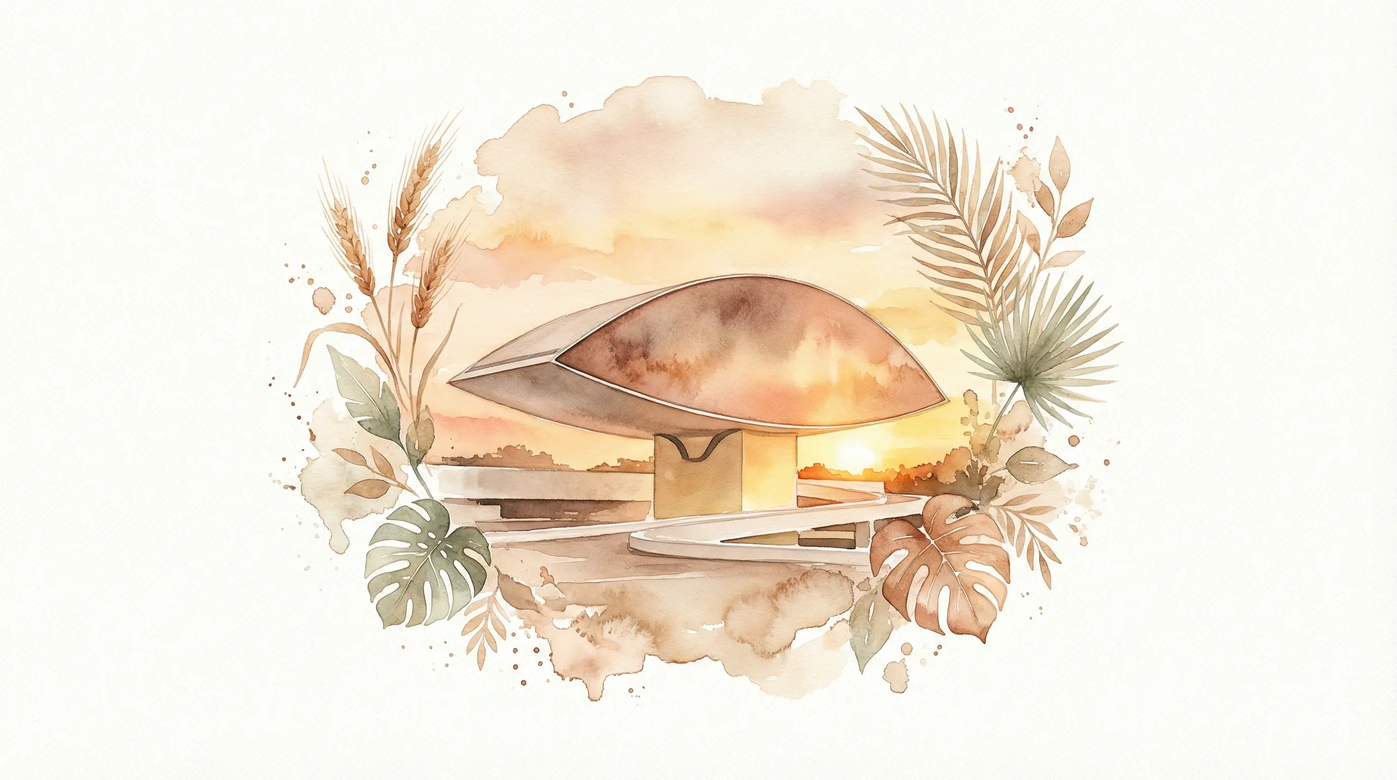 Interior do Floreria Café Bar com vista para o Museu Oscar Niemeyer